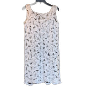 Vintage Summer crochet tank dress.